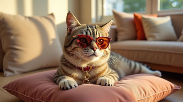 Protégez les yeux de votre chat avec des lunettes tendance